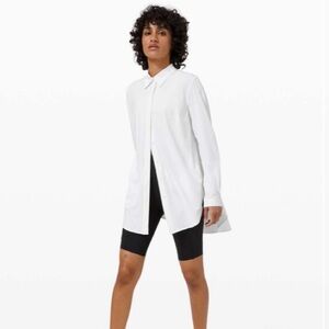 SOLD-Lululemon white blouse